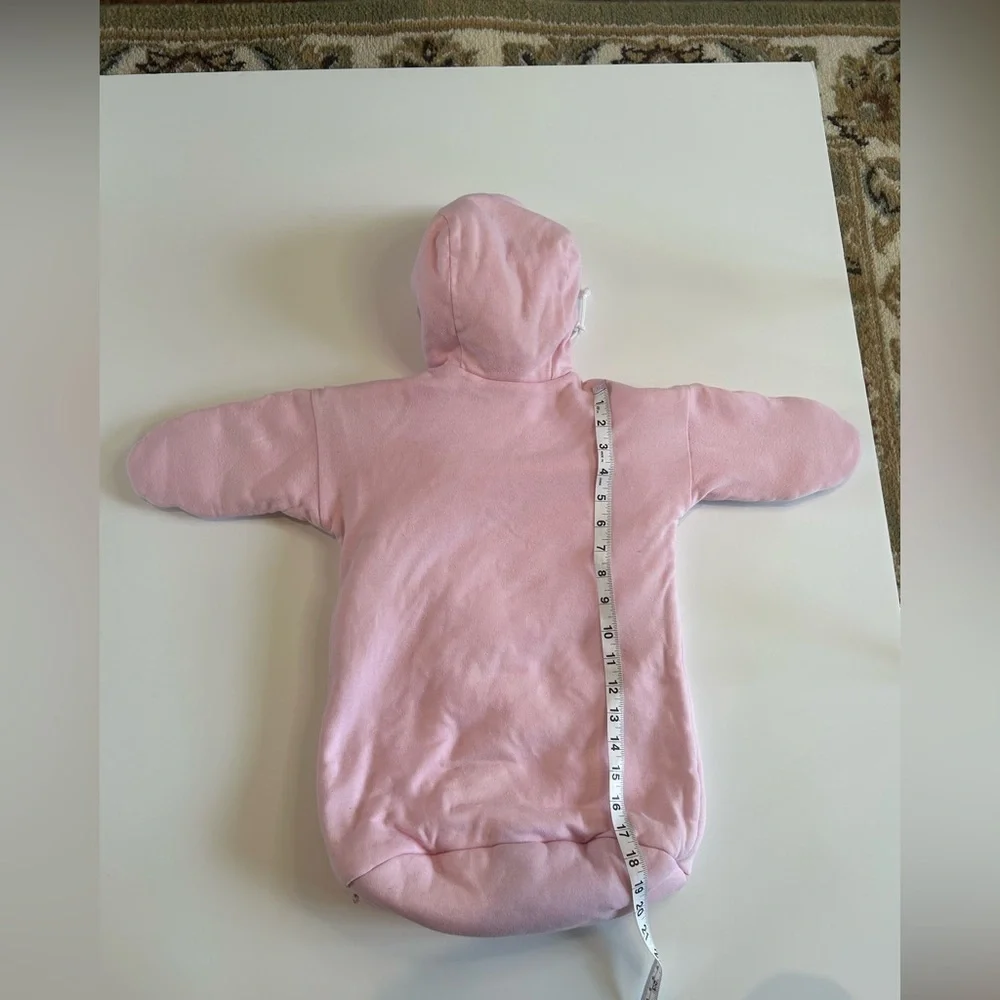 Baby girl winter onsie pink cold weather warm dainty girly outerwear snow
